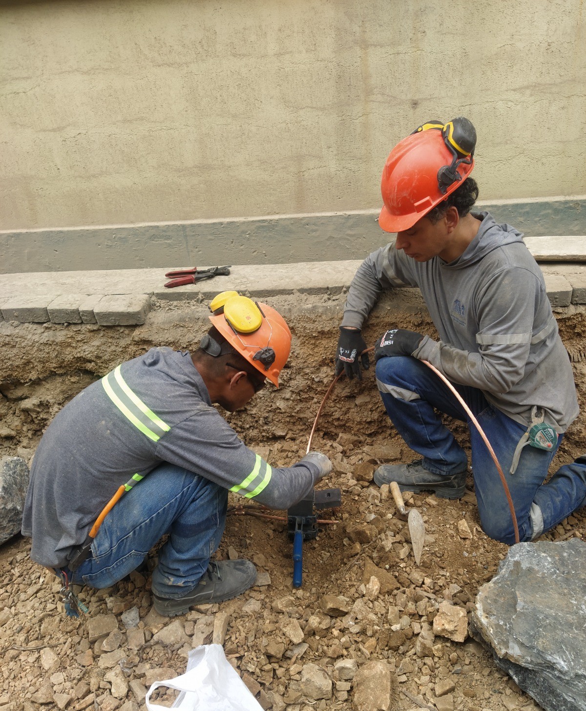 Instalación conductores de cobre